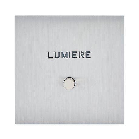 Poussoir Lumineux Avec Porte-étiquette Arnould INITIA - Modèle 69016, Pour Installation électrique