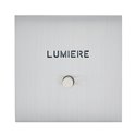 Poussoir lumineux marquage Lumière acier brossé Art d'Arnould univers Epure 67492