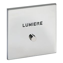 Poussoir lumineux marquage Lumière acier satin Art d'Arnould univers Epure 67692