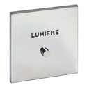 Poussoir lumineux marquage Lumière acier satin Art d'Arnould univers Epure 67692