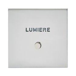 Poussoir lumineux marquage Lumière acier satin Art d'Arnould univers Epure 67692