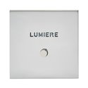 Poussoir lumineux marquage Lumière acier satin Art d'Arnould univers Epure 67692