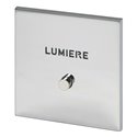 Poussoir lumineux marquage Lumière acier satin Art d'Arnould univers Epure 67692