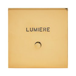 Poussoir lumineux marquage Lumière or miroir Art d'Arnould univers Epure 67792