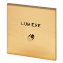 Poussoir lumineux marquage Lumière or miroir Art d'Arnould univers Epure 67792