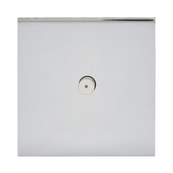 Poussoir lumineux à bouton rond 2A acier miroir Art d'Arnould univers Epure 67611