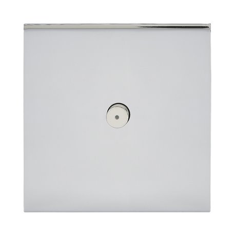 Poussoir lumineux à bouton rond 2A acier miroir Art d'Arnould univers Epure 67611