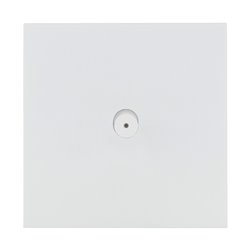 Poussoir lumineux à bouton rond 2A blanc satin Art d'Arnould univers Epure 67911