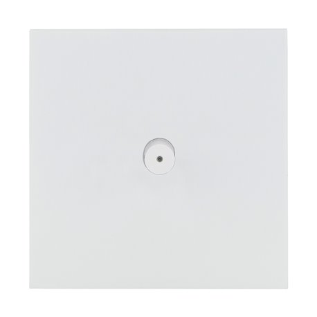 Poussoir lumineux à bouton rond 2A blanc satin Art d'Arnould univers Epure 67911