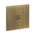 Double prise USB type A 3A bronze Art d'Arnould univers Epure 67322