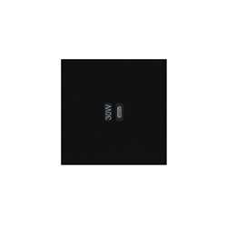Prise USB Type C 3A 30W noir mat Art d'Arnould univers Epure AR67823