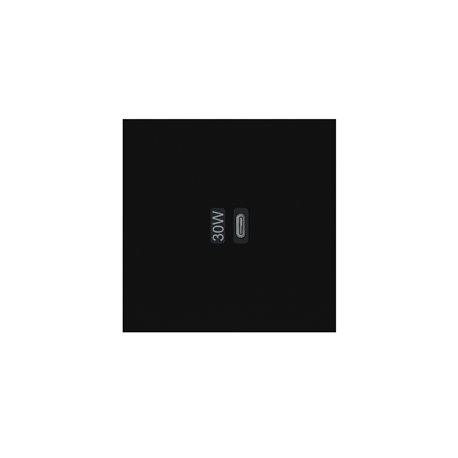 Prise USB Type C 3A 30W noir mat Art d'Arnould univers Epure AR67823