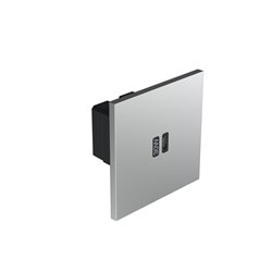 Prise USB Type C 3A 30W acier satin Art d'Arnould univers Epure AR67523
