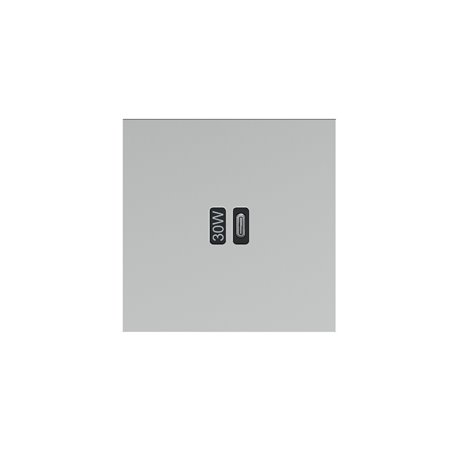Prise USB Type C 3A 30W acier satin Art d'Arnould univers Epure AR67523
