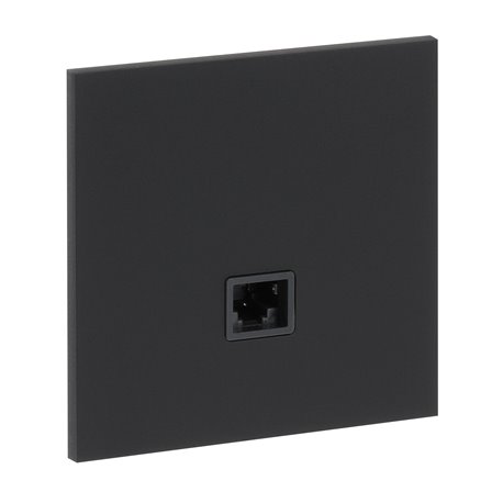 Prise RJ45 catégorie 6 FTP noir mat Art d'Arnould univers Epure 67825
