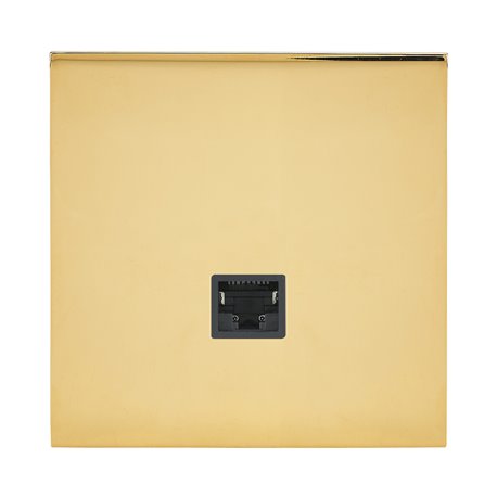 Prise RJ45 catégorie 6 FTP or miroir Art d'Arnould univers Epure 67725
