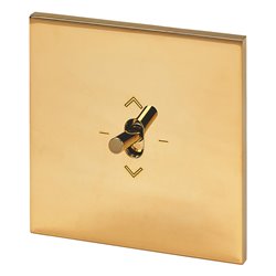 Commande volets roulants 6A or miroir 3 positions Art d'Arnould univers Epure 67721