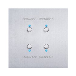 Commande 4 scénarios acier brossé Art d'Arnould univers Epure MyHOME_Up 67488