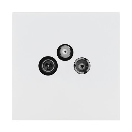 Prise TV-FM-SAT blanc satin Art d'Arnould univers Epure 67977