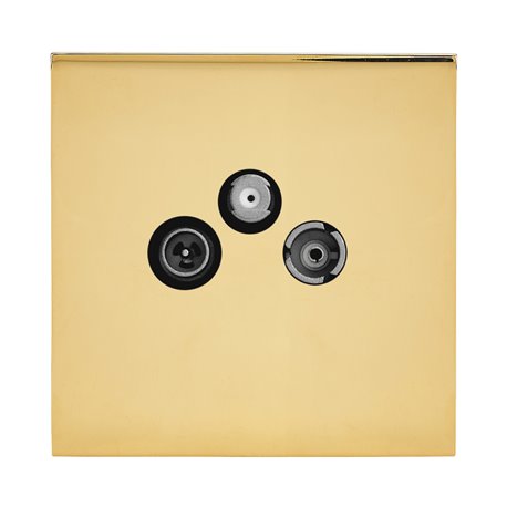 Prise TV-FM-SAT or miroir Art d'Arnould univers Epure 67777