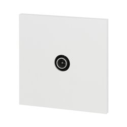 Prise TV blanc satin Art d'Arnould univers Epure 67929