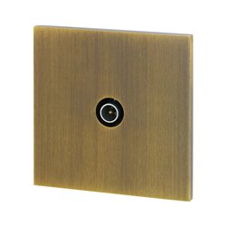 Prise TV bronze Art d'Arnould univers Epure 67329