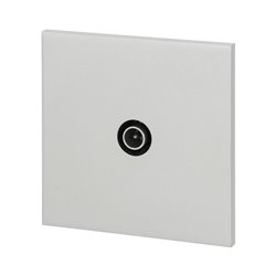 Prise TV acier satin Art d'Arnould univers Epure 67529