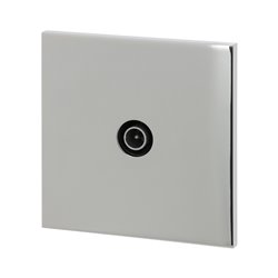 Prise TV acier miroir Art d'Arnould univers Epure 67629