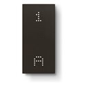 Touche tactile multifonction personnalisable Living Now 1 module pour dalle électrique MyHOME_Up noir mat BTKG8011