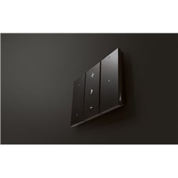 Touche tactile multifonction personnalisable Living Now 1 module pour dalle électrique MyHOME_Up noir mat BTKG8011