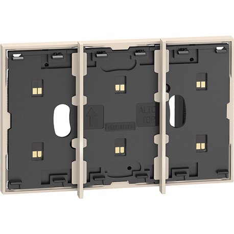 Dalle électrique Living Now pour commandes vocales, touches tactiles d'éclairage et multifonction MyHOME_Up sable BTKM8102P1 Dalle électrique Living Now pour commandes vocales, touches tactiles d'éclairage et multifonction MyHOME_Up sable BTKM8102P1