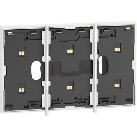 Dalle électrique Living Now pour commandes vocales, touches tactiles d'éclairage et multifonction MyHOME_Up blanc BTKW8102P1