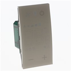 Thermostat Living Now avec afficheur pour contrôle sur 1 zone MyHOME_Up 2 modules sable BTKM4691