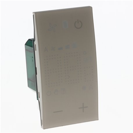 Thermostat Living Now avec afficheur pour contrôle sur 1 zone MyHOME_Up 2 modules sable BTKM4691