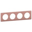 Plaque Celiane plastique 4 postes finition vieux rose 066764