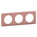 Plaque Celiane plastique 3 postes finition vieux rose 066763