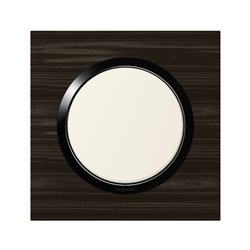 Lot de 30 plaques carrées Dooxie 1 poste finition effet bois ébène 600881