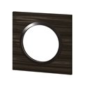 Lot de 30 plaques carrées Dooxie 1 poste finition effet bois ébène 600881