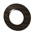 Lot de 20 plaques rondes Dooxie 1 poste finition effet bois ébène 600979