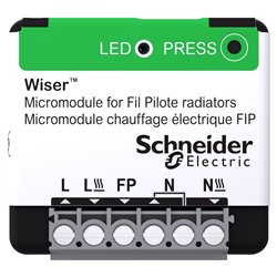 Micromodule encastré Wiser zigbee pour pilotage radiateur électrique THG_CCTFR6710