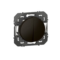 Transformeur pour réaliser 5 fonctions va-et-vient et poussoir Dooxie noir mat 600231