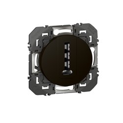 Lot de 10 prises téléphone en T Dooxie noir 095286