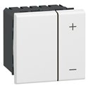Interrupteur variateur basique 2 fils Mosaic 2 modules blanc 078405