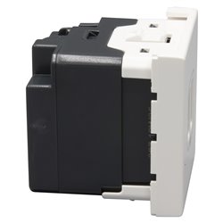 Chargeur 2 USB Type-A 2,4A 5V 12W Mosaic 2 modules 230V blanc 077594