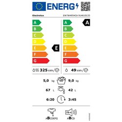 Lave-linge séchant EW7W4954CA 9 kg 1400 trs/min