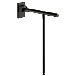 Barre d'appui rabattable noir avec béquille Be-Line 511962BK 650 mm