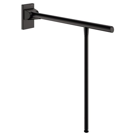 Barre d'appui rabattable noir avec béquille Be-Line 511963BK 850 mm