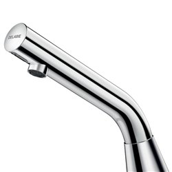 Robinet lavabo automatique Binoptic 2 373116 inox chromé avec piles