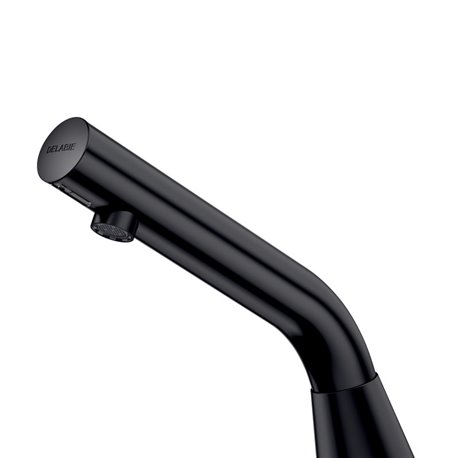 Robinet lavabo automatique Binoptic 2 373136 noir mat avec piles