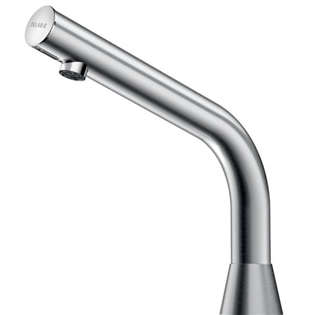 Robinet lavabo automatique sur secteur brossé